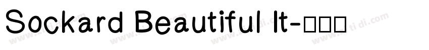 Sockard Beautiful It字体转换